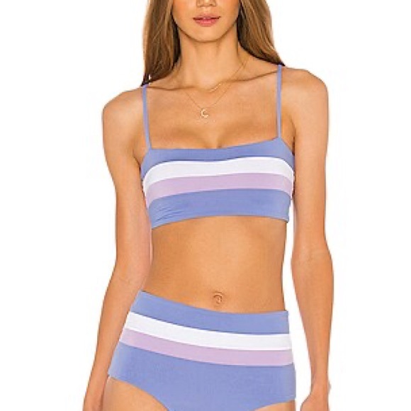 Rebel Top in Peri Blue & White & Lilac LSPACE - Picture 1 of 7